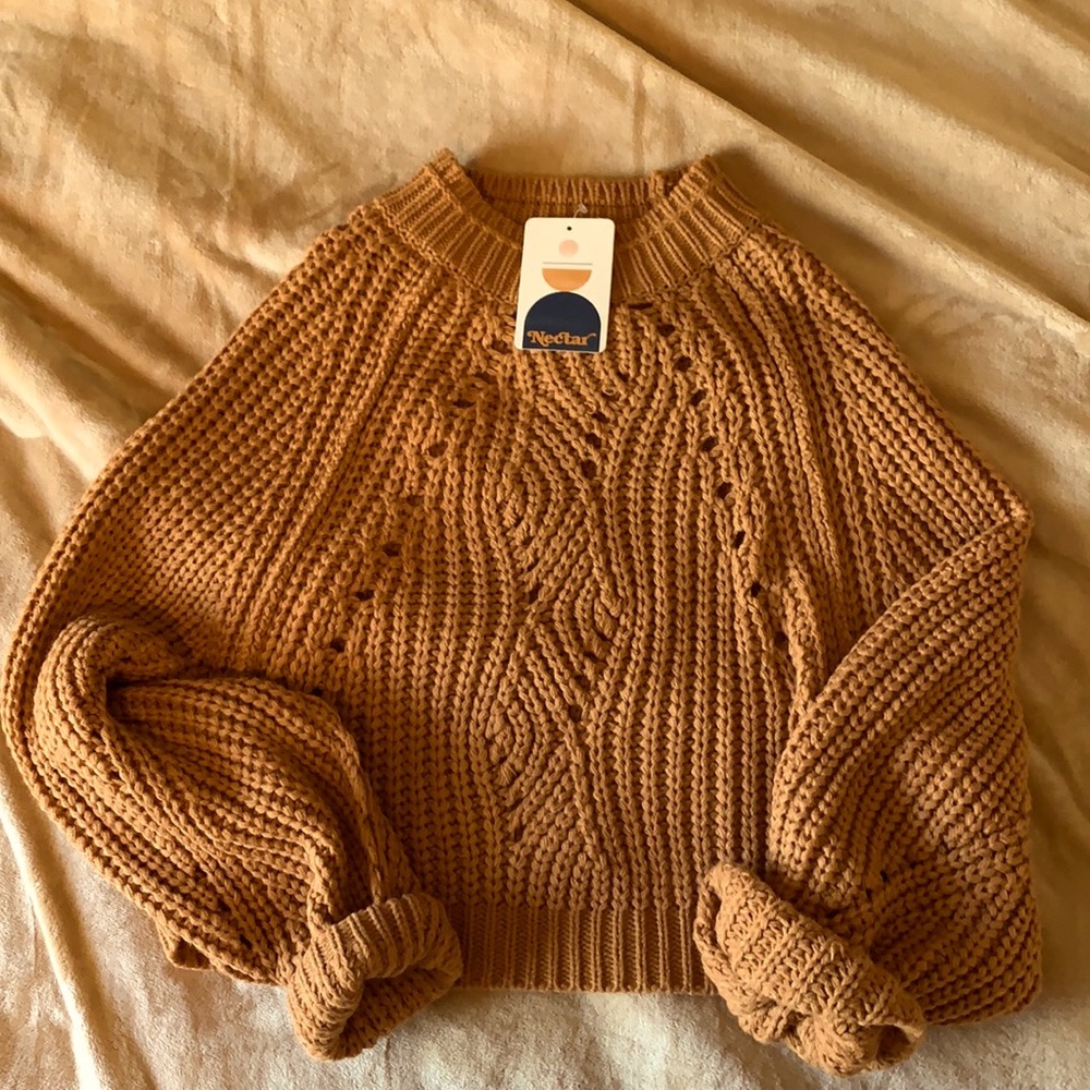 Pull over knit sweater